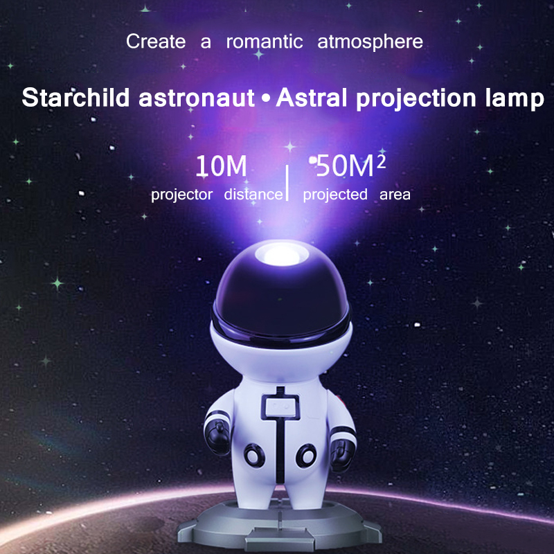 2022 Astronaut Star Projector Starry Sky Projector Galaxy Lamp Night Light For Decoration Bedroom Home Decorative Children Gifts