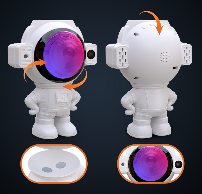 2022 Astronaut Star Projector Starry Sky Projector Galaxy Lamp Night Light For Decoration Bedroom Home Decorative Children Gifts